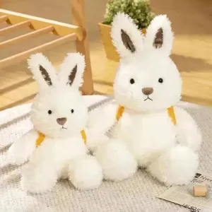 Fluffy Rabbit Carrot Backpack Plush Toy