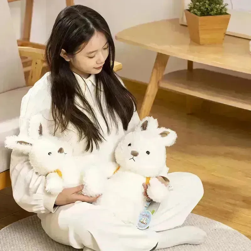 Fluffy Rabbit Carrot Backpack Plush Toy