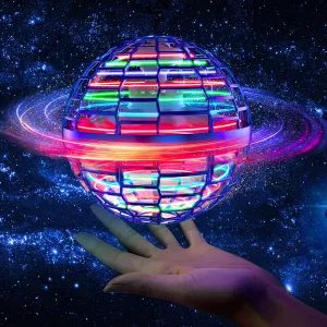 Flying Orb Ball Toys, Galaxy Ball Boomerang Ball Fidget Spinner, Cosmic Globe Toy for Indoor Outdoor, Gift for 6 7 8 9 10  Year Old Boys Girls Teens - Blue