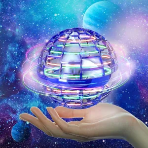 Flying Orb Toys, Galaxy Boomerang, 2024 Upgraded Hand Controlled Hover Ball, Cosmic Globe, 360 Rotating Cool Fidget Spinner, Mini Drone Flyorb Toy Gift for 6-10  Kids & Adults