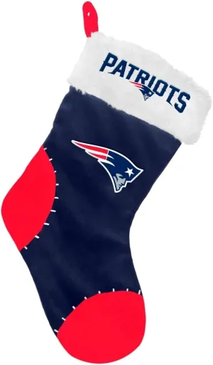 FOCO New England Patriots 2017 NFL Basic Logo Plush Christmas Stocking