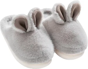 FOCUSIN Bunny Slippers for Women Cute Animal Slippers, Fluffy Bear House Slippers Soft Cozy Plush Shoes Non Slip for Home Indoor Outdoor