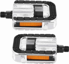 Folding Pedal Anti Skid Bike Pedal, Mountain Bike Modified Accessory, Night Reflective Plate with Reflective Strip, Sealing Ball Bearing Design, Flexible Bidirectional Folding,