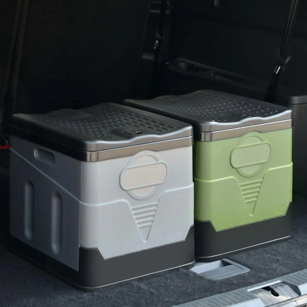 Folding Toilet Portable Collapsible Car Toilet Self-Driving Travel Emergency Toilet Anti-Odor Outdoor Toilet Portable Trash Can(Green-180 Degree)