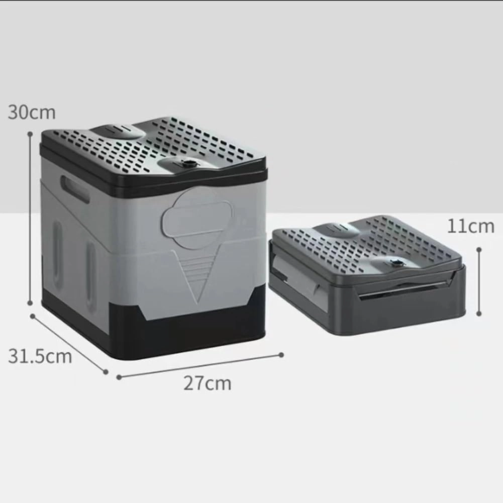 Folding Toilet Portable Collapsible Car Toilet Self-Driving Travel Emergency Toilet Anti-Odor Outdoor Toilet Portable Trash Can(Green-180 Degree)
