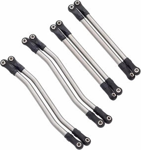 for Axial for Capra 1.9 for UTB for AXI03004 1/10 8 Pcs Stainless Steel Links Suspension Linkage RC Crawler Upgrade Parts RC Upgrade Parts