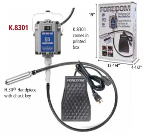 Foredom Professional Flex Shaft Tool Set, 115V, K.8301