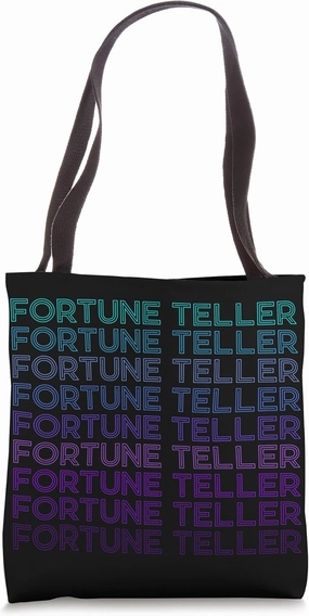 Fortune Teller Crystal Ball Retro Tote Bag