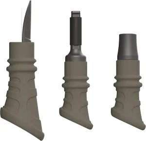 FOXPRO Furtaker Predator Hand Calls for Predator Hunting in Gray Includes Kamikaze, 4K9, and Tantrum Hand Calls