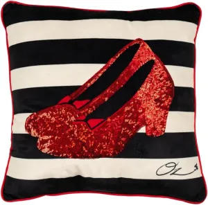 Franco Bedding Super Soft Plush Decorative Throw Cuddle Pillow (100% Officially Licensed Product), One Size, The Wizard of OZ-Ruby Slippers
