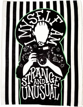 Franco Collectibles Beetlejuice Lydia Bedding Super Soft Micro Raschel Throw, 46 in x 60 in, (Officially Licensed Product)