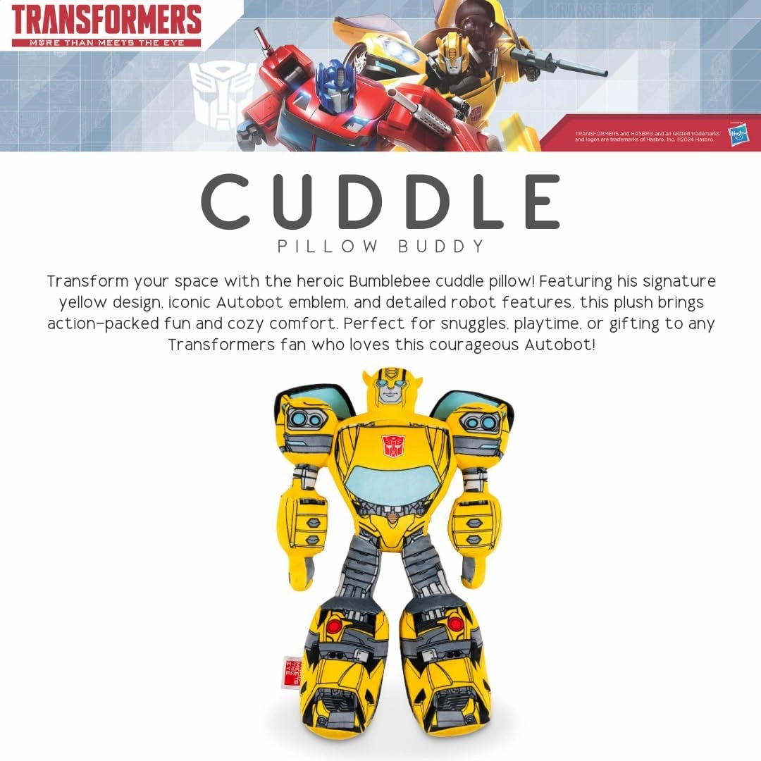 Franco Kids Bedding Super Soft Plush, Standard, Transformers-Bumblebee
