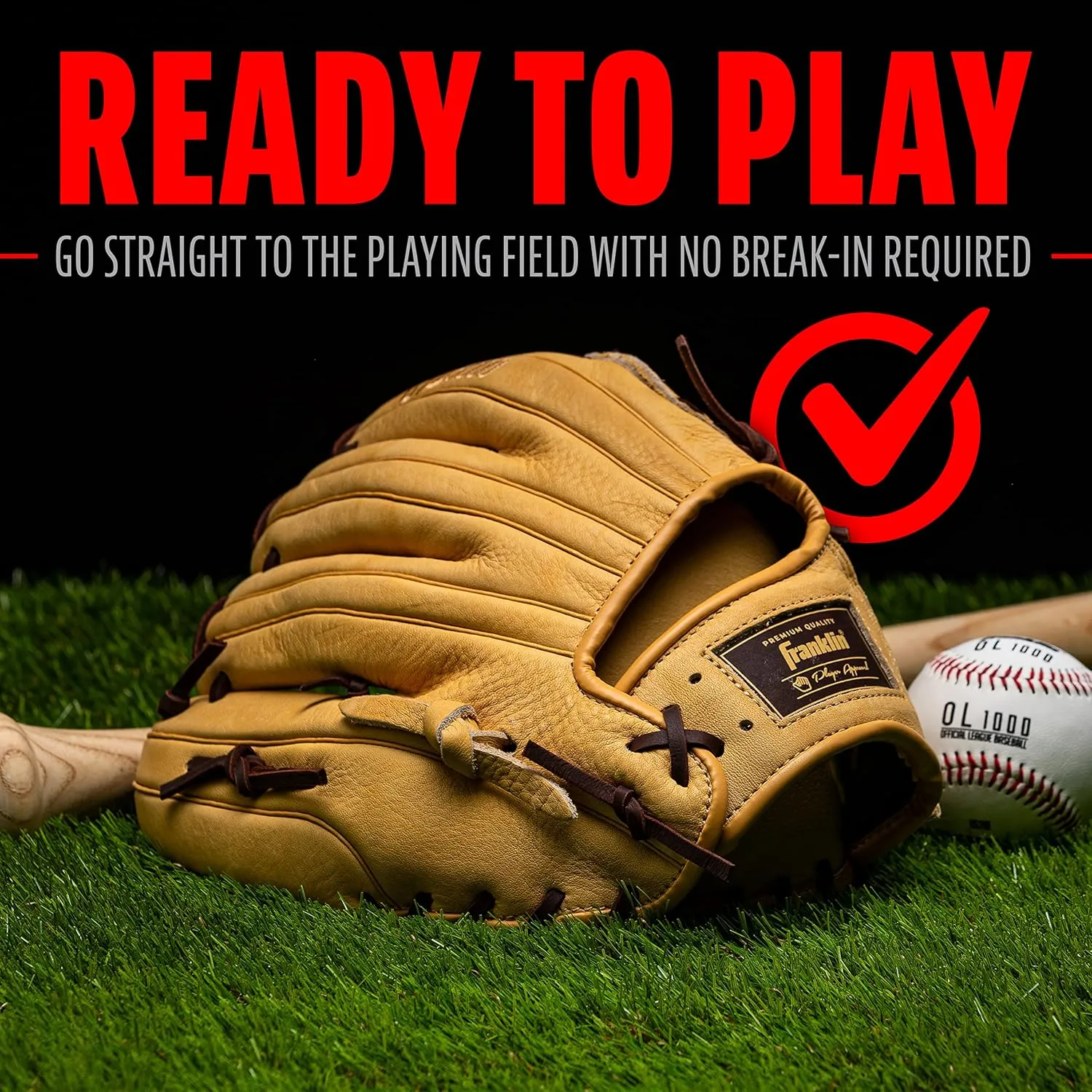 Franklin Sports Baseball Fielding Glove - Men's Adult and Youth Baseball Glove - CTZ5000 Cowhide Infield and Outfield Baseball Gloves