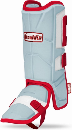 Franklin Sports Baseball   Softball Leg Guard - PRT Series Adult Shin   Foot Batting Shield - Right   Left Hand Hitters