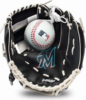 Franklin Sports MLB Youth Teeball Glove and Ball Set - Kids Baseball and Teeball Glove and Ball - Perfect First Kids Glove - 9.5"