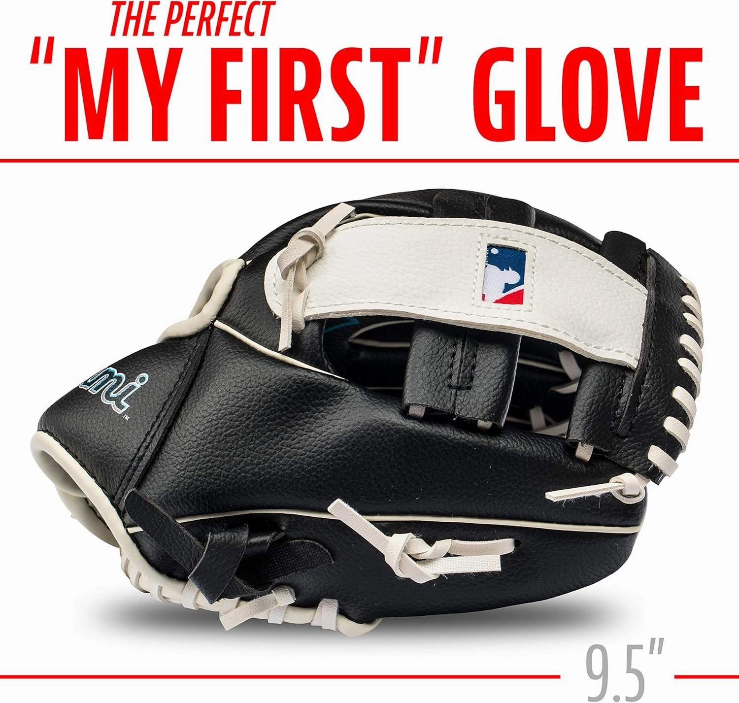 Franklin Sports MLB Youth Teeball Glove and Ball Set - Kids Baseball and Teeball Glove and Ball - Perfect First Kids Glove - 9.5"