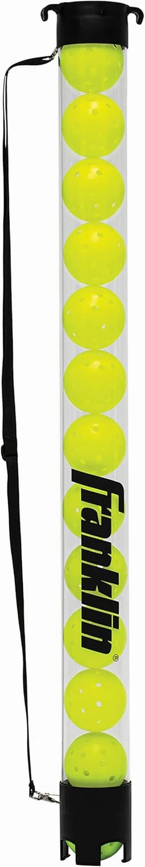 Franklin Sports Pickleball, Tennis   Padel Ball Hopper Tubes - (15) Tennis/Padel Ball   (13) Pickleball Picker Upper Tubes - Quick Pickup   Storage - Balls Not Included