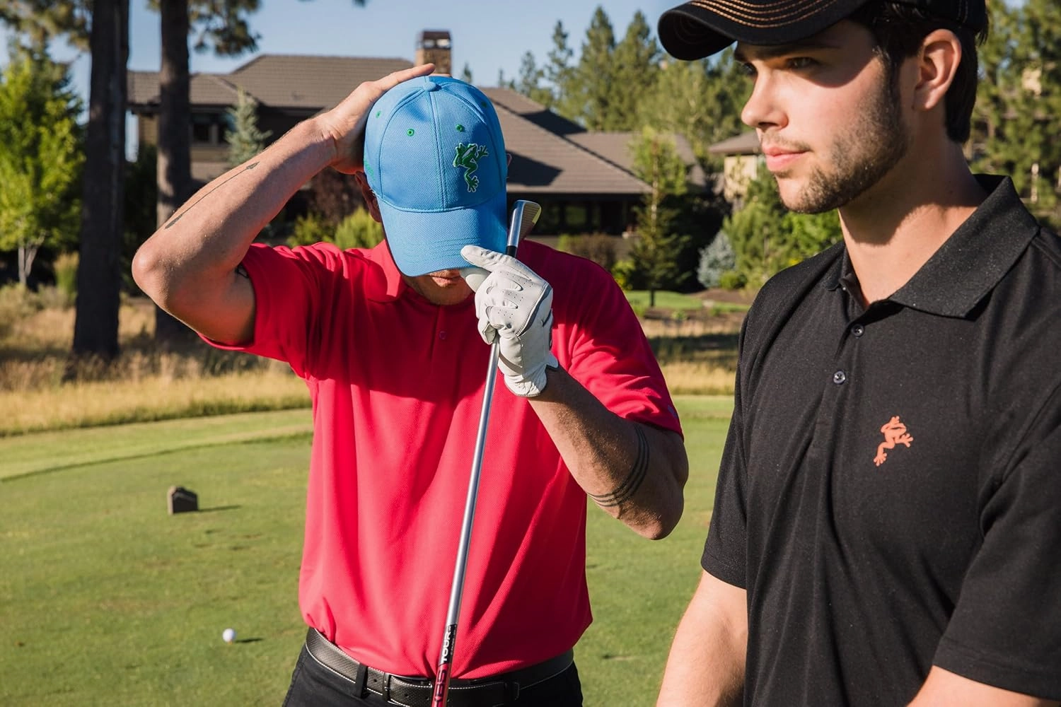 Frogger Golf Fly Dry Performance Golf Hat, Adjustable Ball Cap - One Size