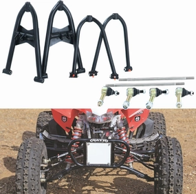Fully Extended A-Arms  2  0 Wider, Adjustable Front Control Arms for Honda TRX 400EX TRX400EX TRX400X 400 All Years
