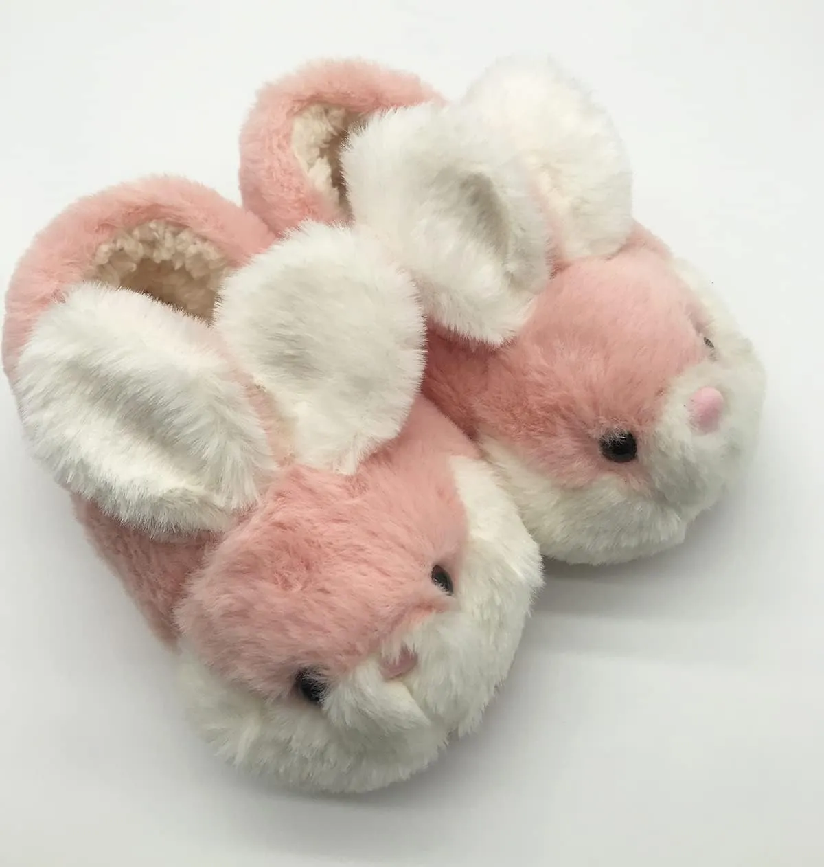 Fuzzy Bunny Slippers for Girls Warm Winter Slippers Women Home Slippers Plush Animal Slippers Pink Slippers
