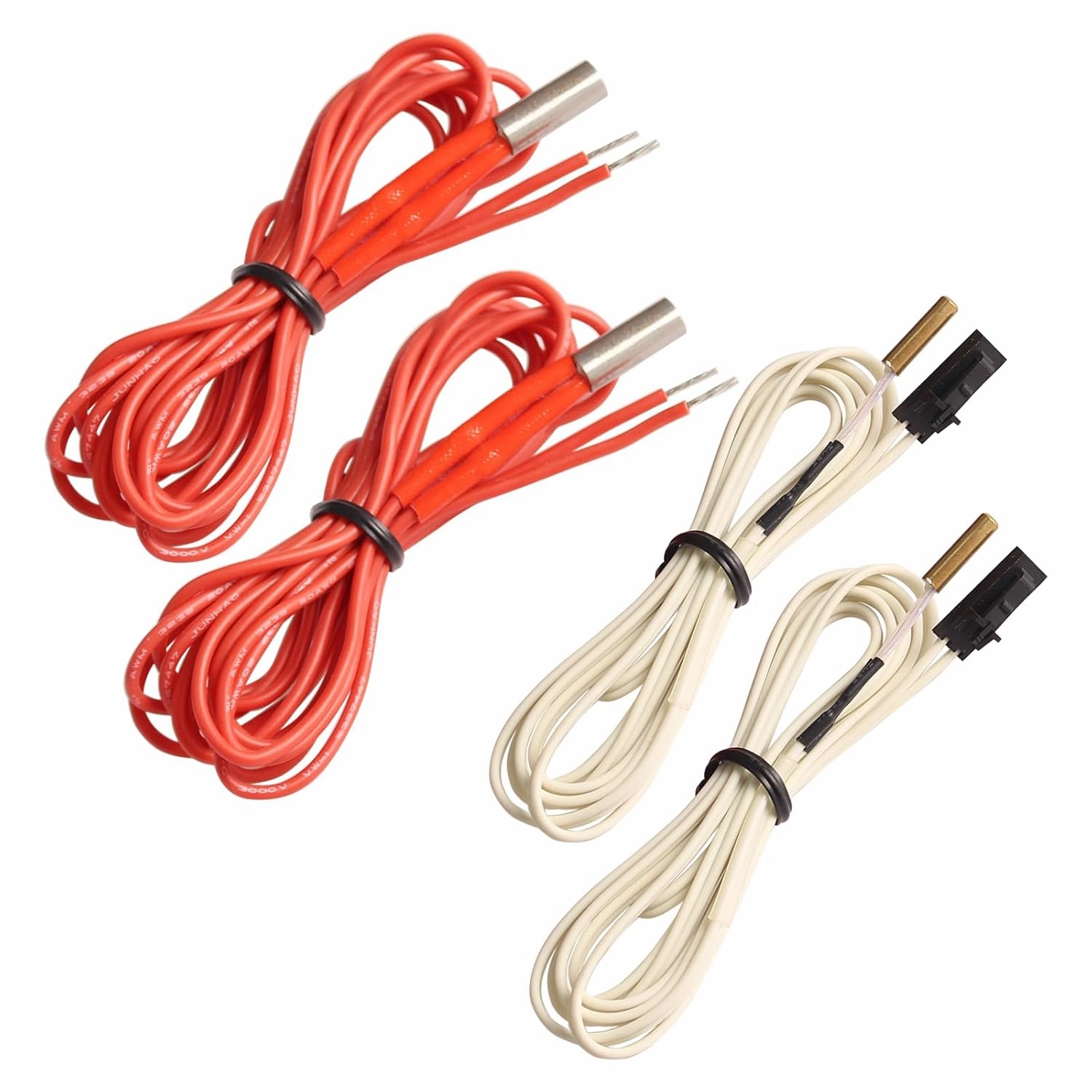 FYSETC Prusa I3 MK3S  Accessories - Upgraded Heater Cartridge 104NT Thermistor Kit: 24V 40W Heating Tube Element Heater Rod Thermistor High Temperature Sensor 100K for MK3 MK3S 3D Printer Hotend Part