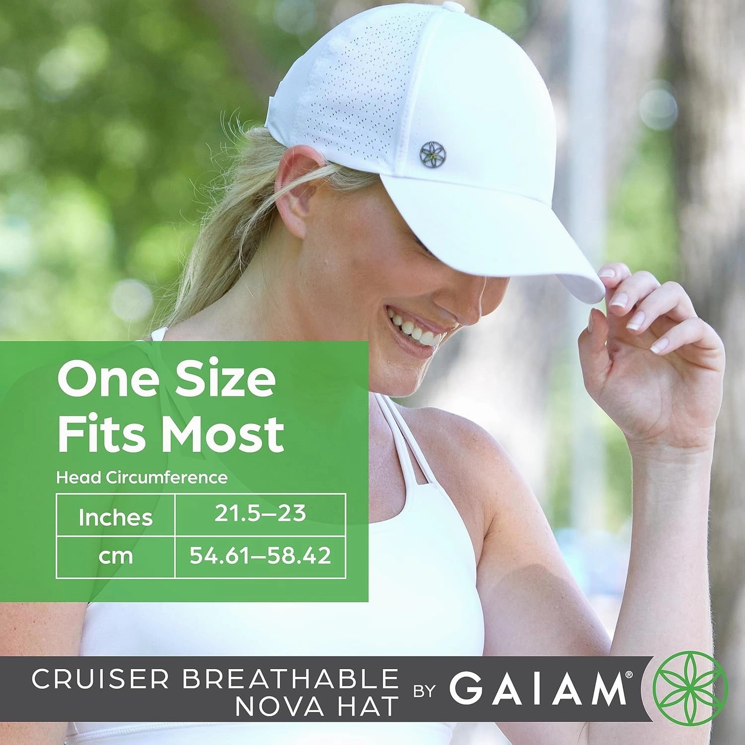 Gaiam Women's Hat-Cruiser Breathable Nova