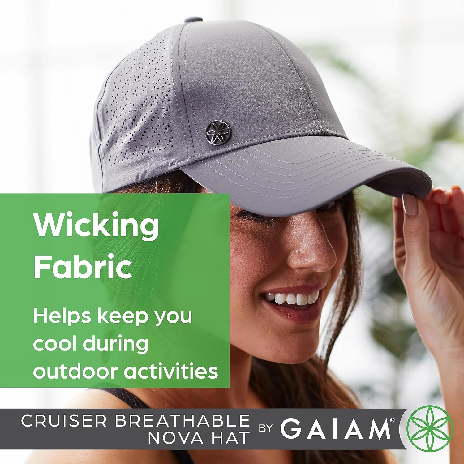 Gaiam Women's Hat-Cruiser Breathable Nova