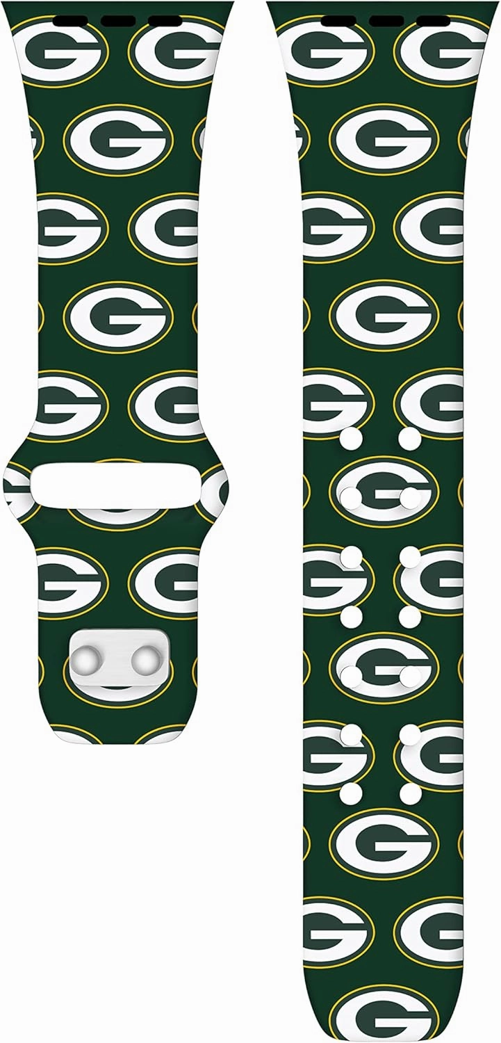 Game Time Green Bay Packers HD Watch Band Compatible with Apple Watch