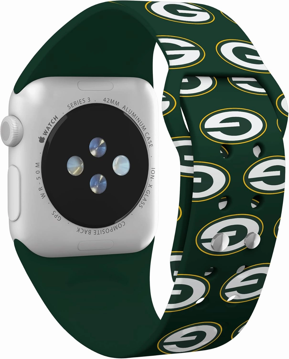 Game Time Green Bay Packers HD Watch Band Compatible with Apple Watch