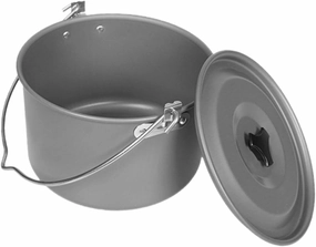 GANAZONO 6-8 Person Large Camping Pot Set Campfire Cooking Pot for Hiking Picnic BBQ