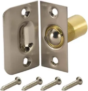 Gatehouse Replacement Adjustable Ball Catch Striker, Satin Nickel 0308683