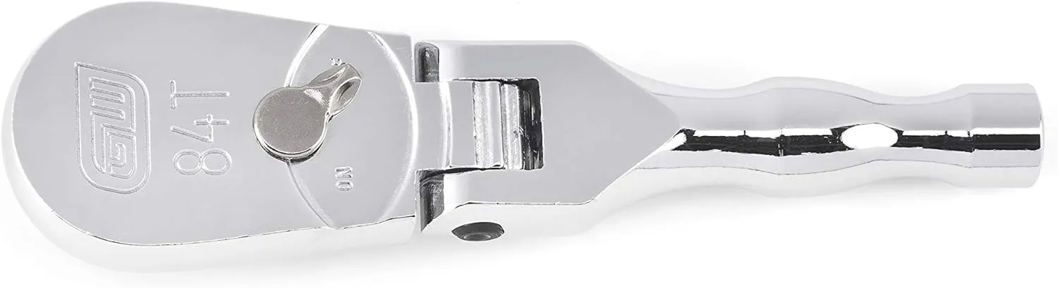GEARWRENCH 3/8" Drive 84 Tooth Stubby Flex Head Teardrop Ratchet 5" - 81212A-07