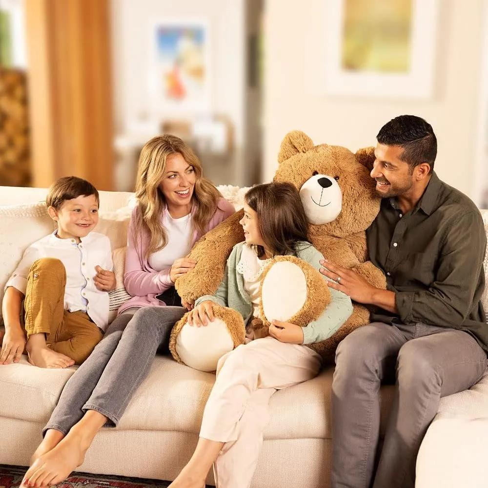 Giant Teddy Bear – 4 FT, 48" Large Plush Toy, Giant Stuffed Animal, Soft Brown Bear Easter Gift for Girlfriend, Wife, Anniversary or Birthday – Crafted in the USA