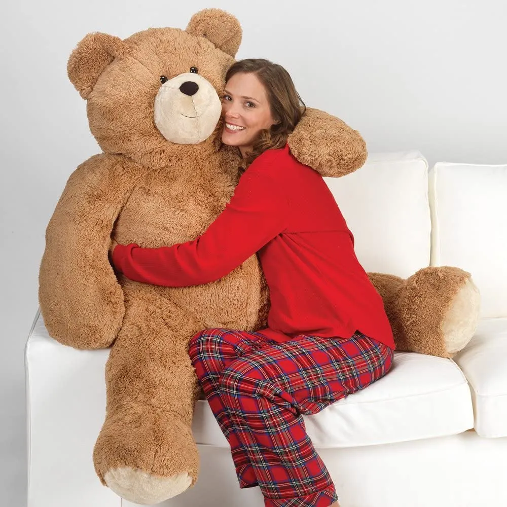 Giant Teddy Bear – 4 FT, 48" Large Plush Toy, Giant Stuffed Animal, Soft Brown Bear Easter Gift for Girlfriend, Wife, Anniversary or Birthday – Crafted in the USA