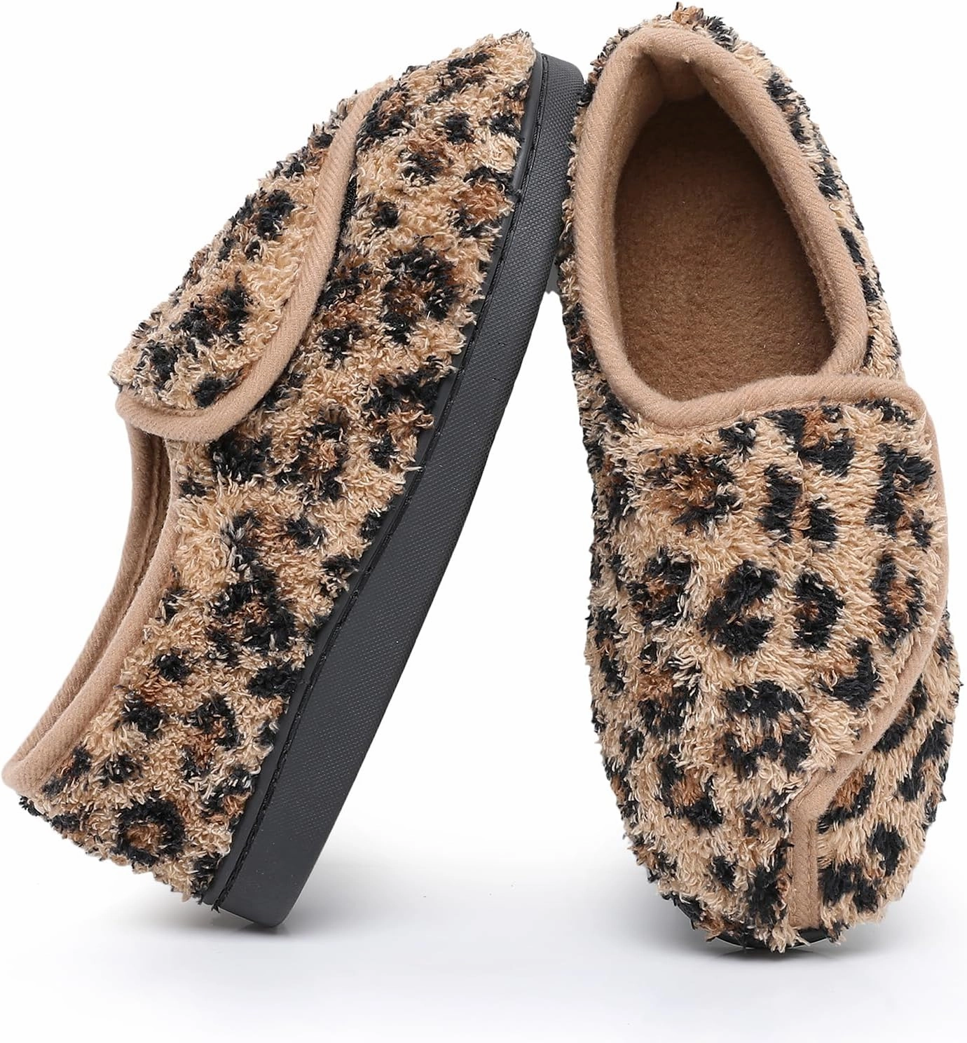 Git-up Women Soft wide Slippers Memory Foam Closed Toed Diabetic Arthritis Edema House Slippers