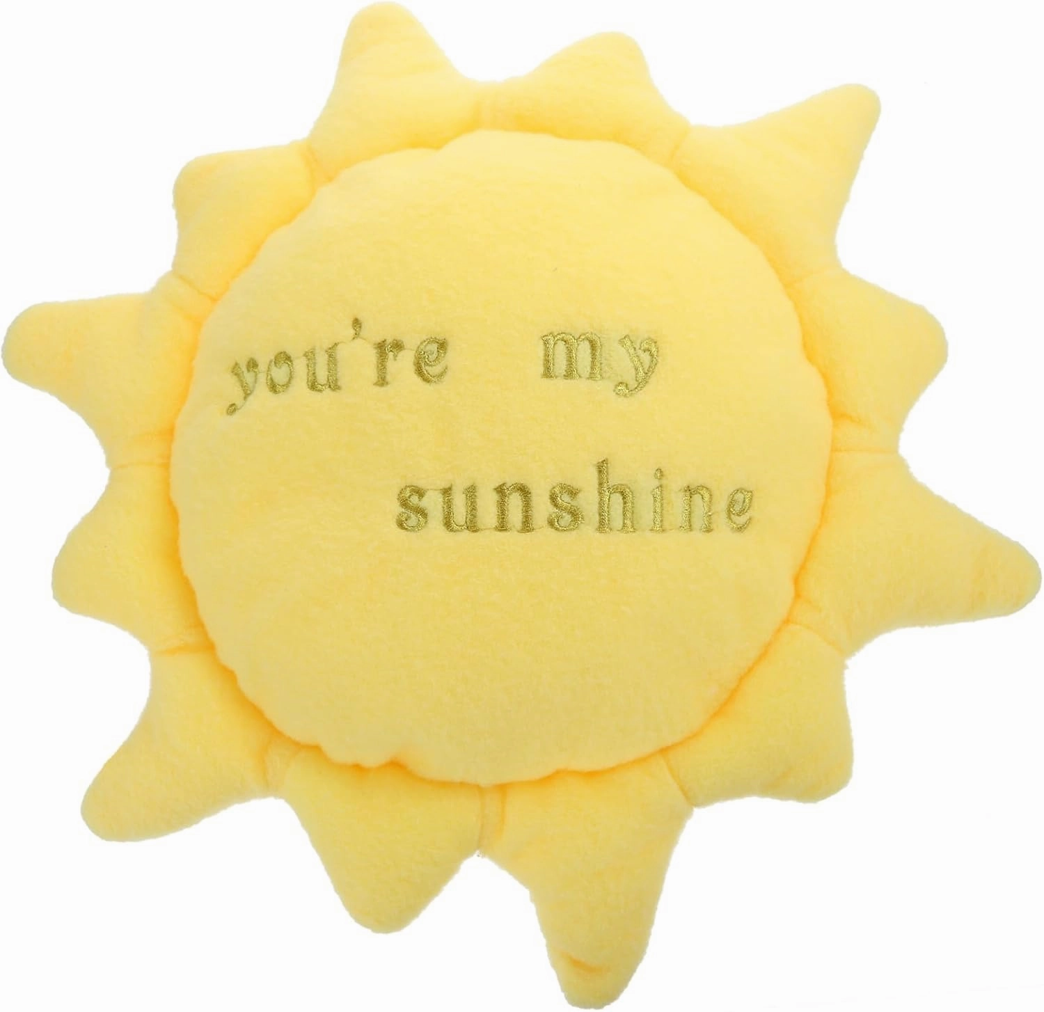GLEAVI Adorable Sun Shaped Plush Cushion Soft Stuffed Decorative Pillow for Home Decor Creative Accent for Adults Made from Comfortable Plush Material