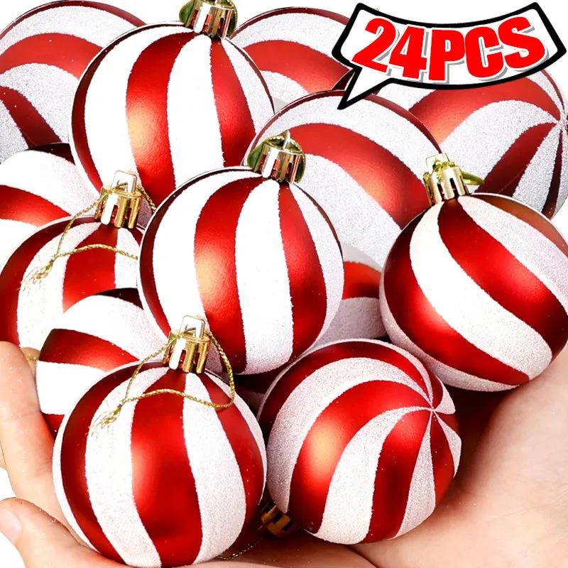 GlitterFest 6Cm Christmas Ball Ornaments Set