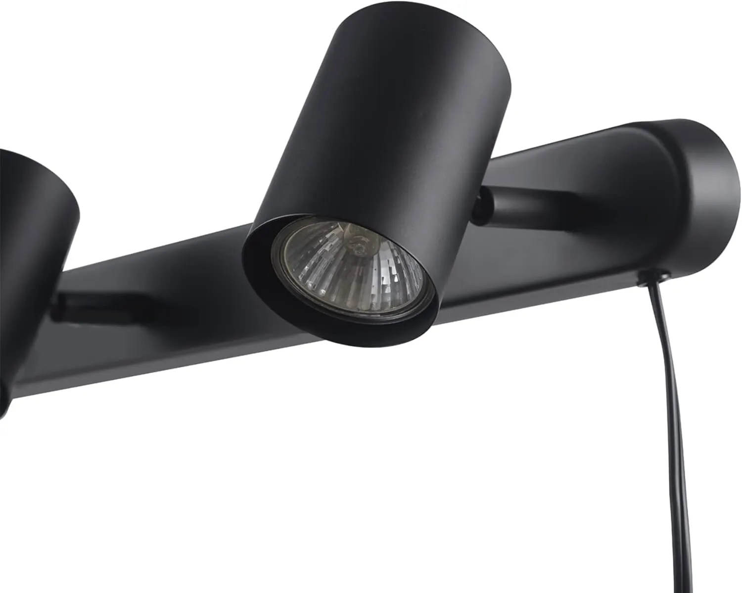 GLOBE Electric 59467 3-Light Plug-in Track Lighting, Matte Black, Bulb Not Included