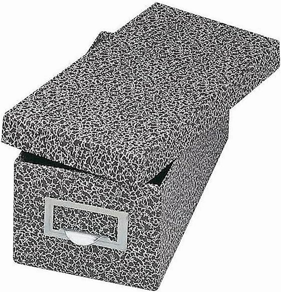 Globe-Weis/Pendaflex Fiberboard Index Card Storage Box, 3 x 5 Inches Card Size, Black Agate (93 BLA)