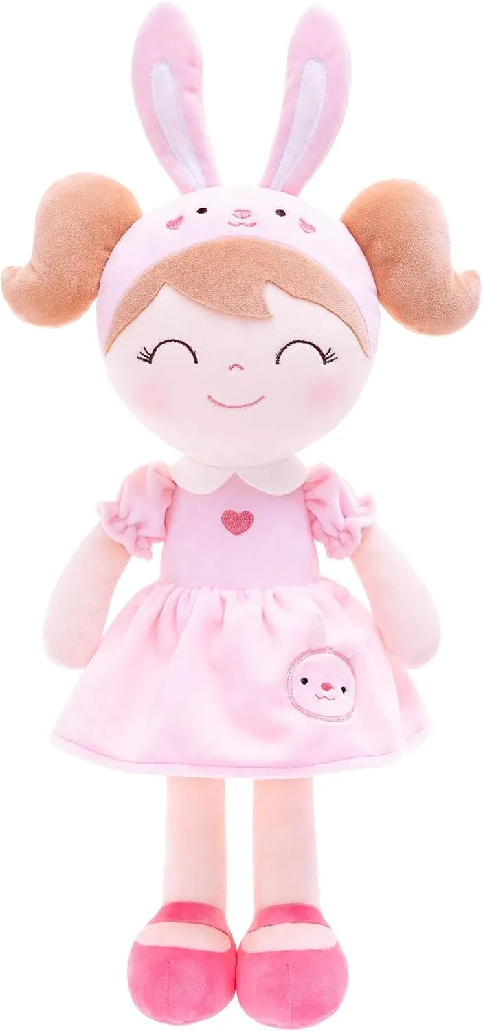 Gloveleya Baby Doll Girl Gifts Soft Plush Bunny Dolls 14" with Gift Box