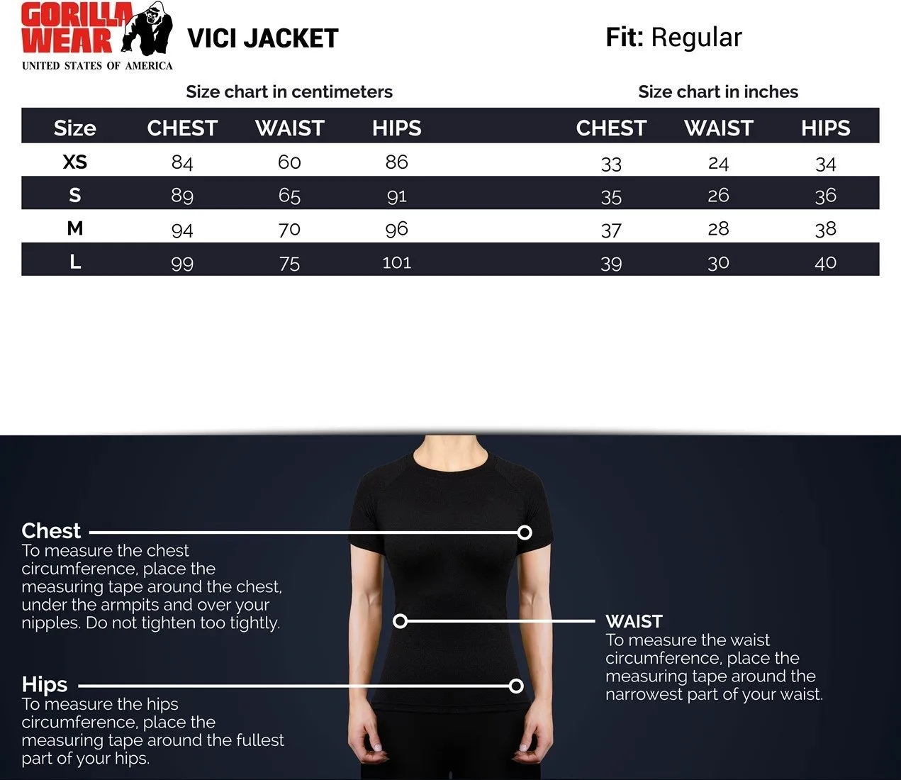 Gorilla Wear Vici Jacket - Anthracite