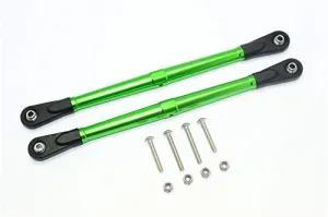 GPM For Losi 1/6 Super Baja Rey 4X4 Desert Truck Upgrade Parts Aluminum Adjustable Rear Upper Chassis Link Tie Rods - 1Pr Set Green