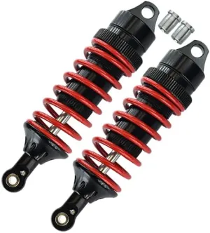 GPM For Traxxas E-Revo Brushless/E-Revo VXL 2.0 / Revo/Revo 3.3 Upgrade Parts Aluminum Front/Rear Adjustable Spring Dampers (85mm) with Aluminum Ball Ends - 1 Pr Set Black