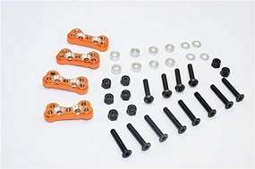 GPM for Gmade Crawler R1 Rock Buggy Upgrade Parts Aluminum Front & Rear Adjustable Damper Mount - 4Pcs Set Orange