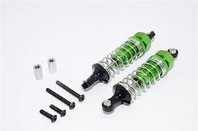 GPM for Tamiya TT02B Upgrade Parts Aluminum Front Adjustable Spring Damper (70mm) - 1Pr Set Green