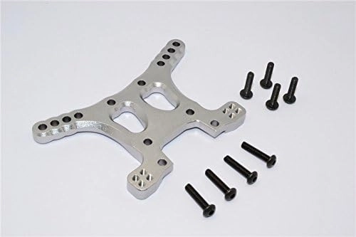 GPM For Traxxas XO-01 Supercar Upgrade Parts Aluminum Rear Adjustable Shock Tower - 1Pc Set Gray Silver