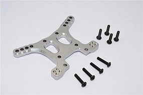 GPM For Traxxas XO-01 Supercar Upgrade Parts Aluminum Rear Adjustable Shock Tower - 1Pc Set Gray Silver