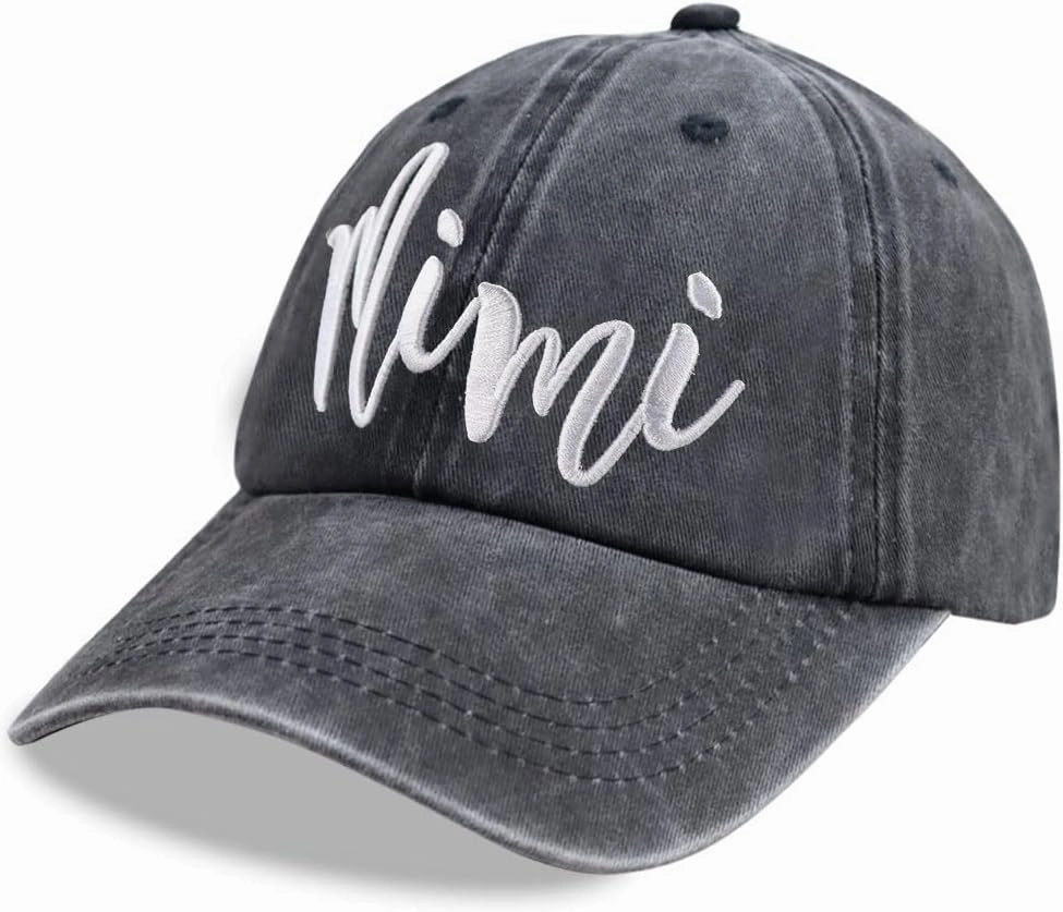 Grandma Hats for Women, Cotton Adjustable Embroidered Grandmother Baseball Cap Gifts for Mom Mimi Gigi Grandma Nana Grandmom