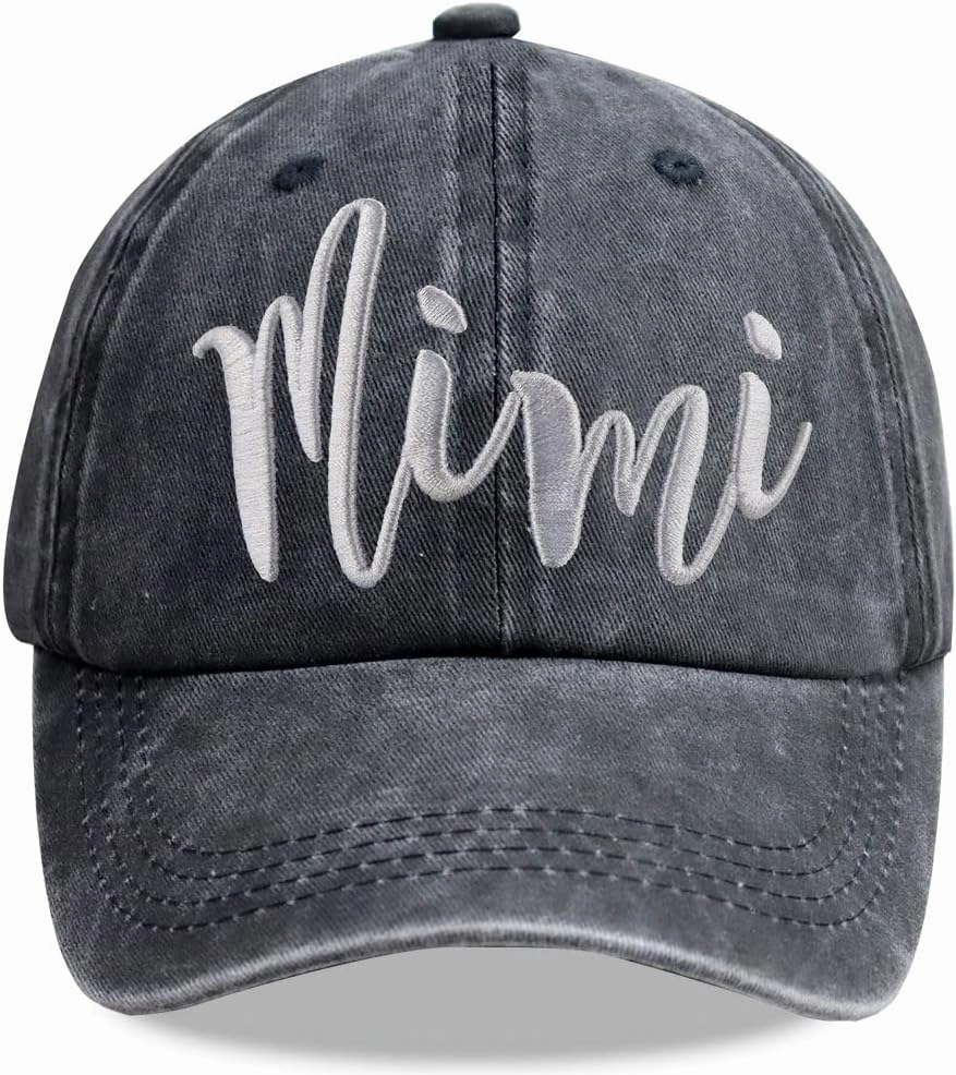 Grandma Hats for Women, Cotton Adjustable Embroidered Grandmother Baseball Cap Gifts for Mom Mimi Gigi Grandma Nana Grandmom