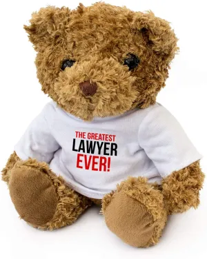 Greatest Lawyer Ever - Teddy Bear - Cute Soft Cuddly - Award Gift Present Birthday Xmas
